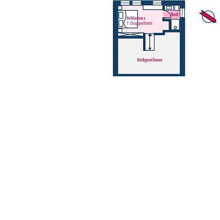 בית נופש Altes Notariat Hausteil 2 Wyk auf Föhr