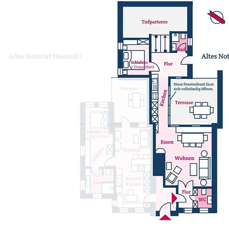 Altes Notariat Hausteil 2 בית נופש *