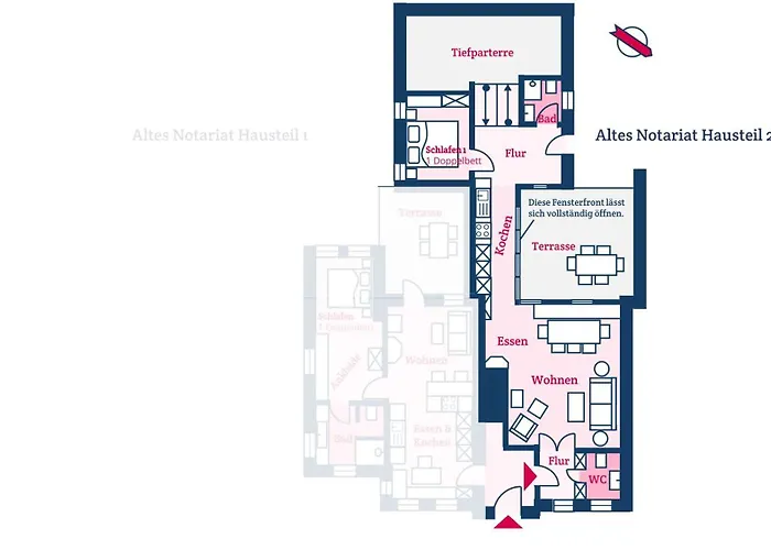 Altes Notariat Hausteil 2 Tatil Evi *